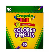 Colored Pencils Assorted Colors - 50Pcs