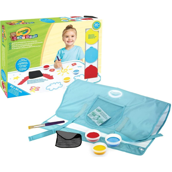 Spill Proof Washable Paints and Mat Set