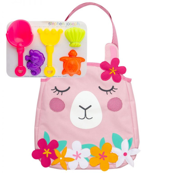 Beach Totes With Sand Toy Play Set - Llama