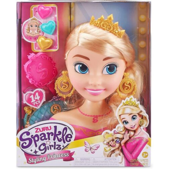 Sparkle Girlz Princess Hair Styling - 14 Pcs