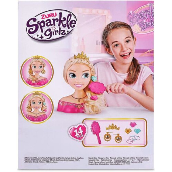 Sparkle Girlz Princess Hair Styling - 14 Pcs