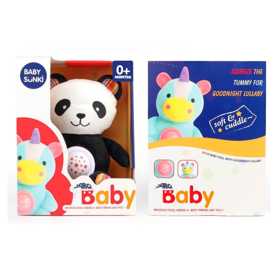 Baby Sunki Panda Bear Stuffed Soft Toy with Music