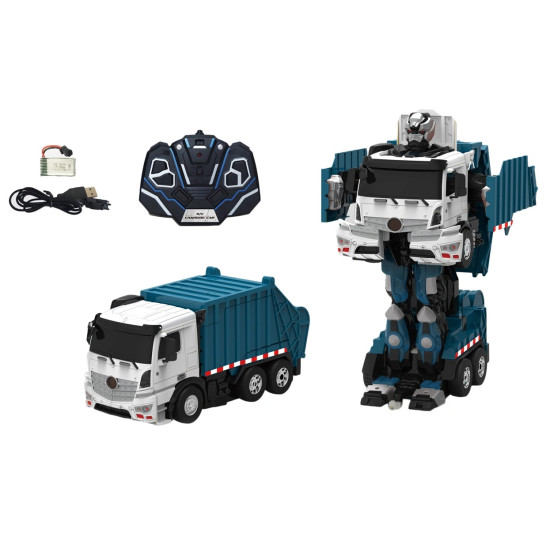 Troopers Velocity Transforming Robot Fire Truck - black
