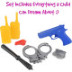Police Car Toy with Police Costume Gear Accessories Kit