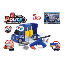 Police Car Toy with Police Costume Gear Accessories Kit