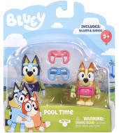 Bluey Pool Time Bluey & Bingo - 2.5 Figures