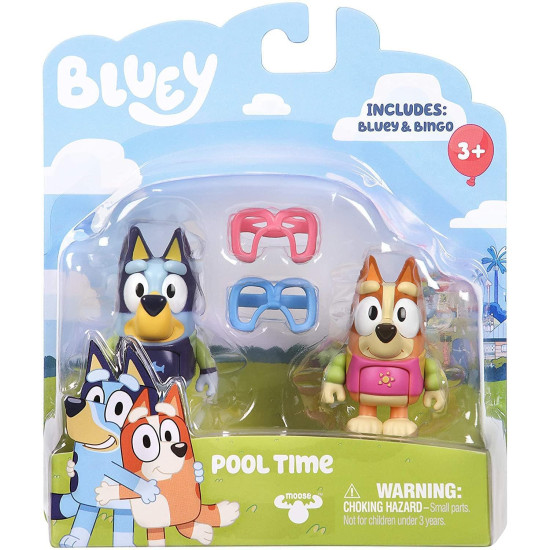 Bluey Pool Time Bluey & Bingo - 2.5 Figures