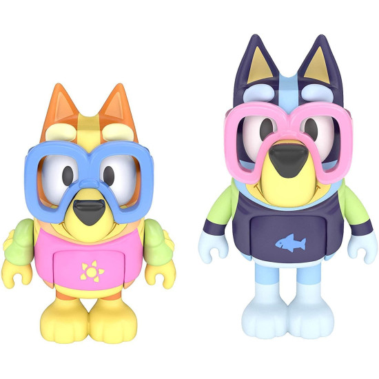 Bluey Pool Time Bluey & Bingo - 2.5 Figures