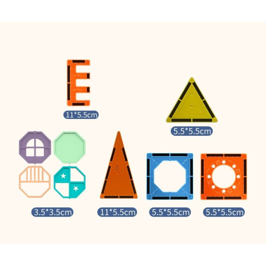 Kidology Magnetic Building Blocks Toys (56 Pcs)