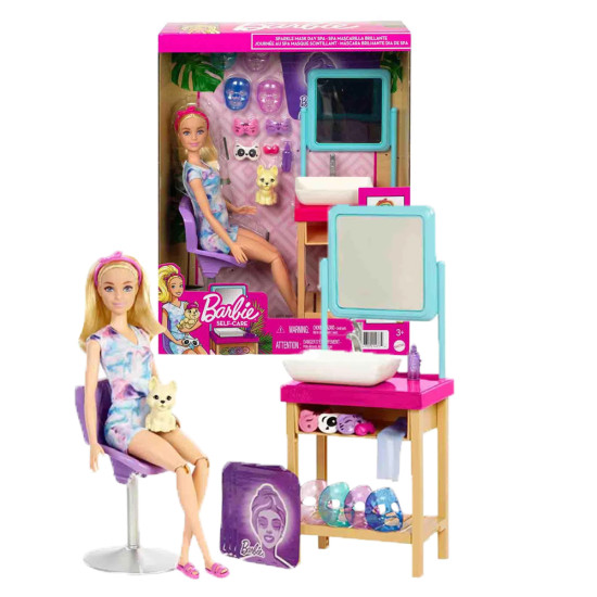 Barbie Sparkle Mask Spa Day Playset