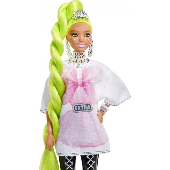 Extra Neon Green Hair Doll