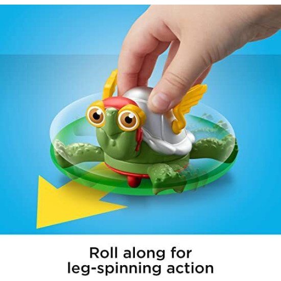 Super Pets Power Spin Merton The Turtle Figure