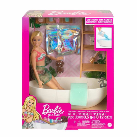 Barbie Self Care Soap Confetti Bath Playset