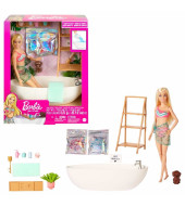 مجموعة ألعاب حمام صابون العناية الذاتية من باربي