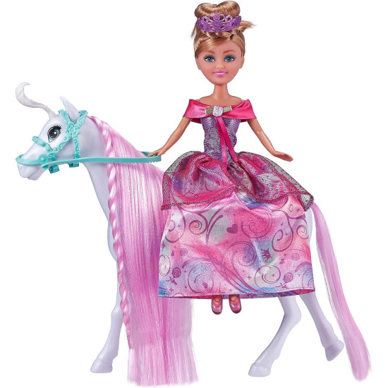 Sparkle Girlz Dolls Playset- Doll & Horse -10.5 Inch