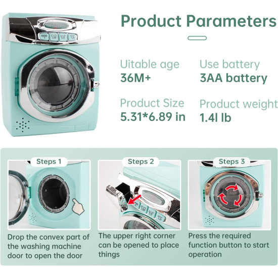 Washing Machine and Iron Interactive Toy