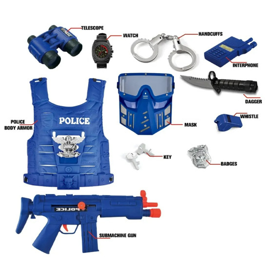 Police Man Set And Uniform