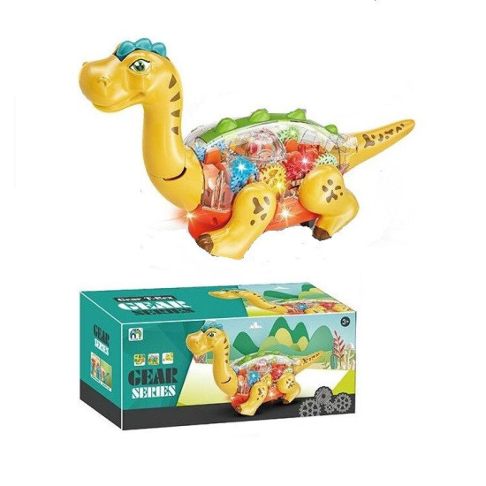 Transparent Educational Dinosaur - Blue