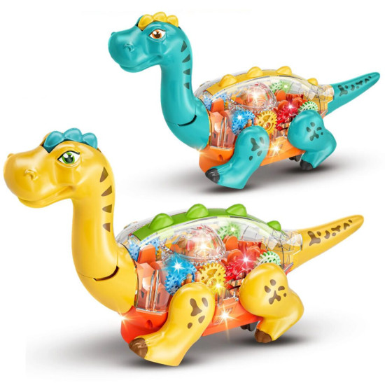 Transparent Educational Dinosaur - Blue