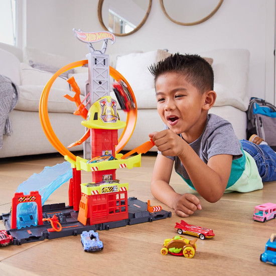 City Super Fire Station - Hot Wheels