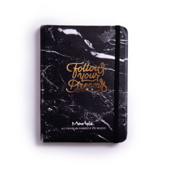 Marble Luxury Notebook - Black