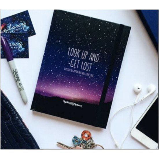 Galaxy Sketchbook Purple -A6 Small Size