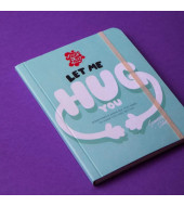 Hug Me Rubber Band Notebook A6