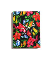 Floral (Al Alb) Notebook- Hardcover Large 