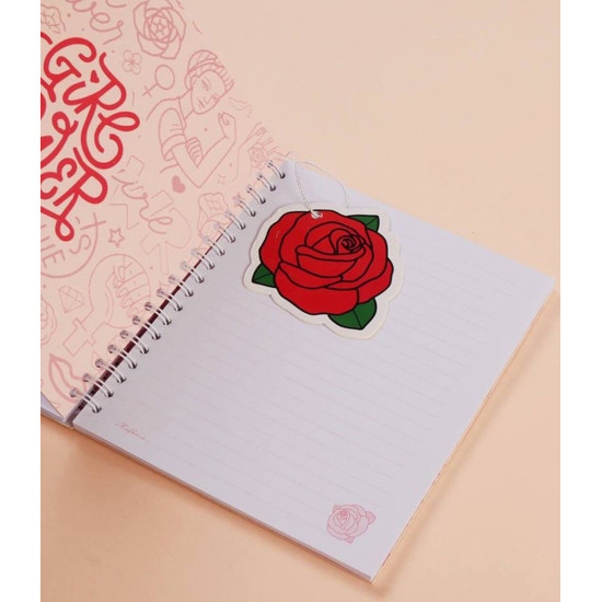 Trendy Wire Notebook Rose