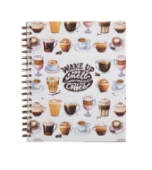 Coffee Notebook Wire Notebook- Small