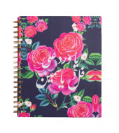 Floral (Ful Ou Yasmin) Wire Notebook - Large