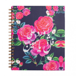 Floral (Ful Ou Yasmin) Wire Notebook - Large