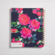 Floral (Ful Ou Yasmin) Wire Notebook - Large