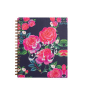 Floral (Ful Ou Yasmin) Wire Notebook -3 subjects