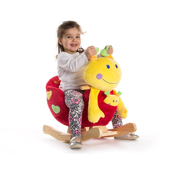 كرسي هزاز خشبي للأطفال