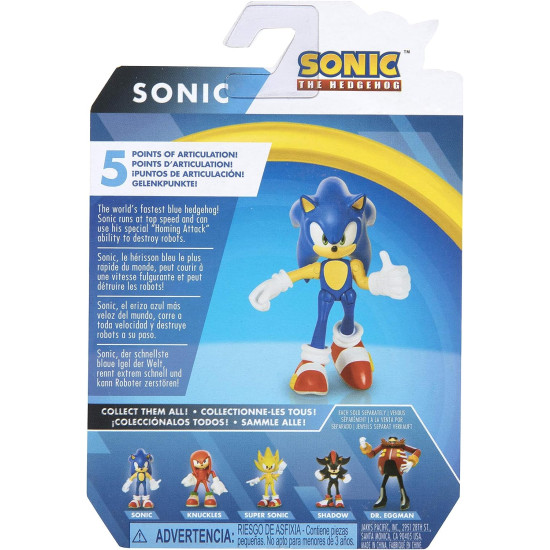 Sonic The Hedgehog sonic Action Figure number 9 - 2.5 Inch