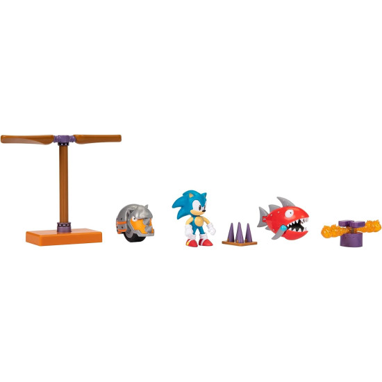 Sonic The Hedgehog Action Figures 2.5I Inch Diorama Set