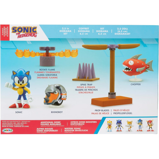 Sonic The Hedgehog Action Figures 2.5I Inch Diorama Set