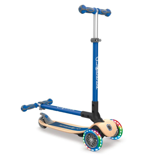 Primo Foldable Scooter with Lights - blue