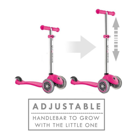 Primo Foldable 3 Wheel Scooter, Pink