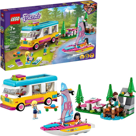 Friends Forest Camper Van And Sailboat -LEGO