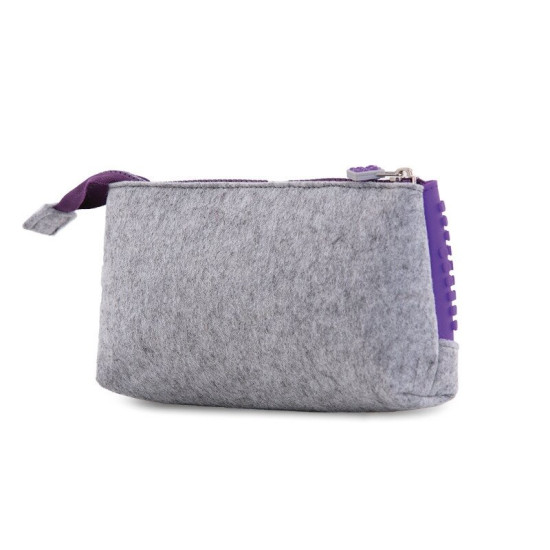 Pixie pencil case - Gray & Purple