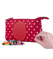Pixie Crew Big Red Fabric Case With White dots