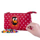 Pixie Crew Big Red Fabric Case With White dots