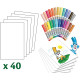 Washable Markers & Paper Set - 65Pcs