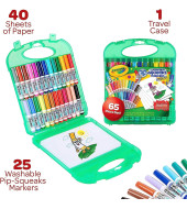 Washable Markers & Paper Set - 65Pcs