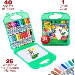 Washable Markers & Paper Set - 65Pcs