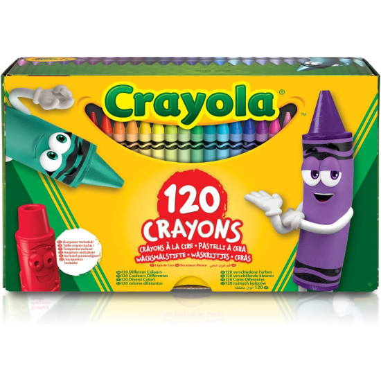 Crayons 120 colors - with sharpener