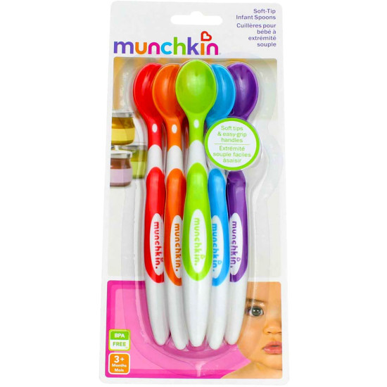 Munchkin Soft-Tip Infant Spoon 6 Packs