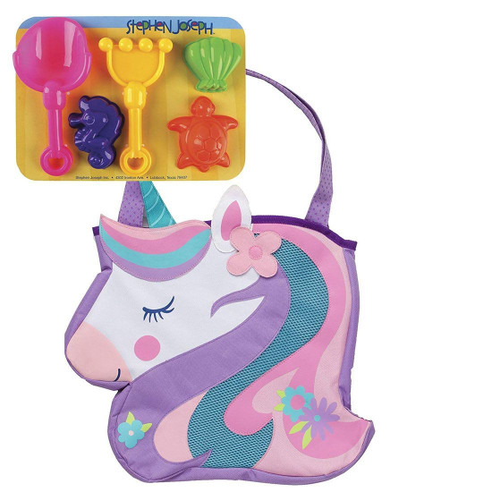 Beach Totes With Sand Toy Play Set - Unicorn